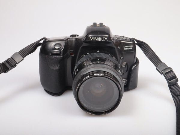 Minolta Dynax 500si | Aanalog DSL film camera | AF-Zoom 28-80mm Lens | Black