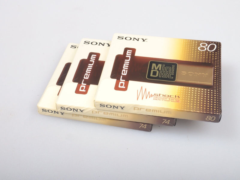 Lot MiniDisc 3X Gold Pack SONY 80 MD & 4X Maxwell 80 MD pro