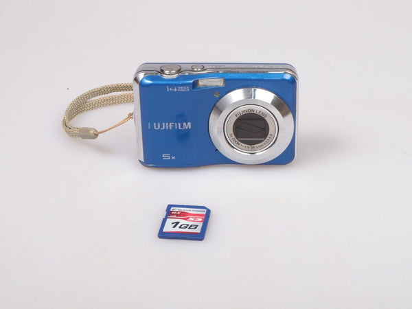 Fujifilm Finepix AX300 | Compact Digital Camera | AA | 1GB SD | Blue