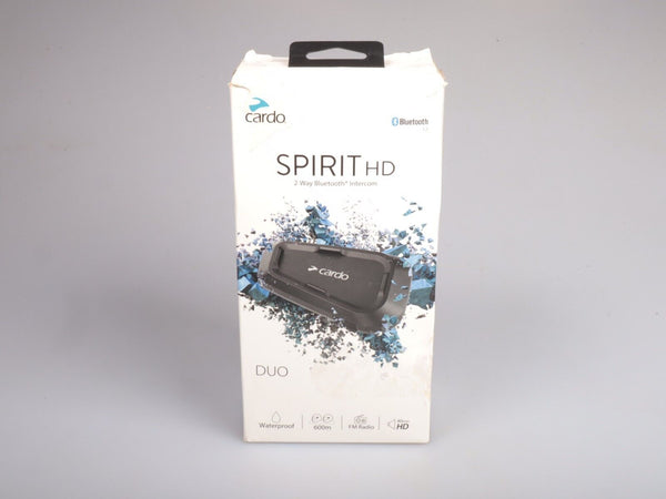 Cardo Spirit HD 2-Way Motorcycle Intercom  | Waterproof Bluetooth | Double Kit