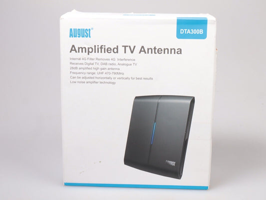 Amplified TV Freeview Aerial Indoor DVB-T Digital Antenna DAB 4K 4G LTE Filter