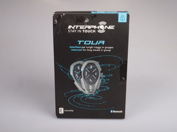 Interphone Tour Twin Pack | Bluetooth | quality music | GPS Directions 1.5KM