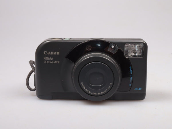 Canon Prima Zoom Mini Caption | 35mm | Film Point and Shoot Camera | Grey