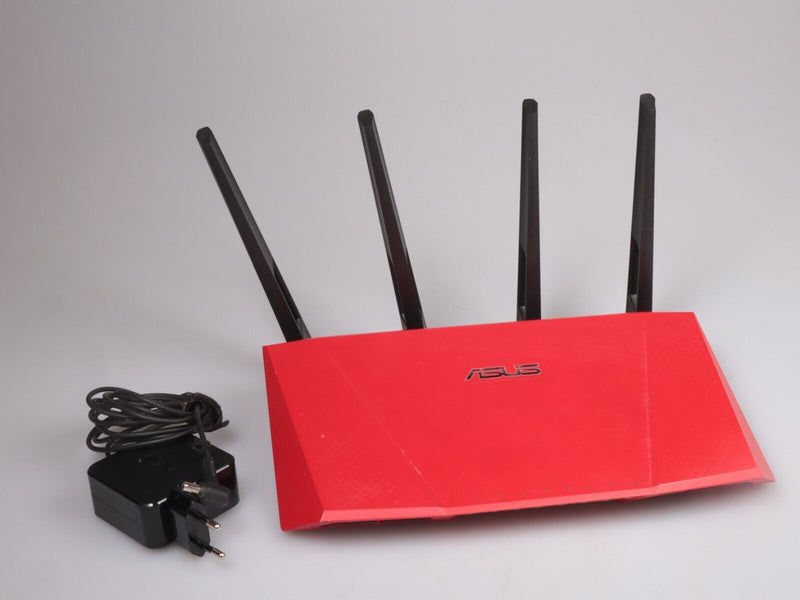 ASUS AC2400 RT-AC87U 4x4 Dual Band Gigabit Router | Red