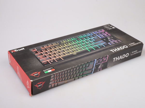 Trust GXT 833 Thado | Gaming Keyboard Illuminated | Black