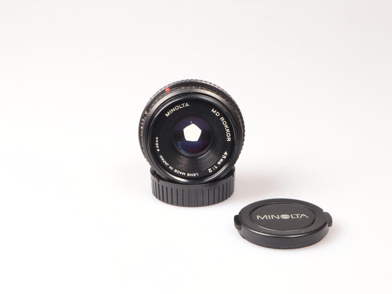 Minolta MD Rokkor | Pancake Prime Lens | 45mm f2  | Minolta MD Mount