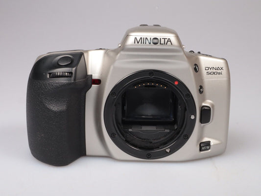 Minolta Dynax 500si | Cámara de película SLR de 35 mm | Sólo cuerpo | Plata #2653