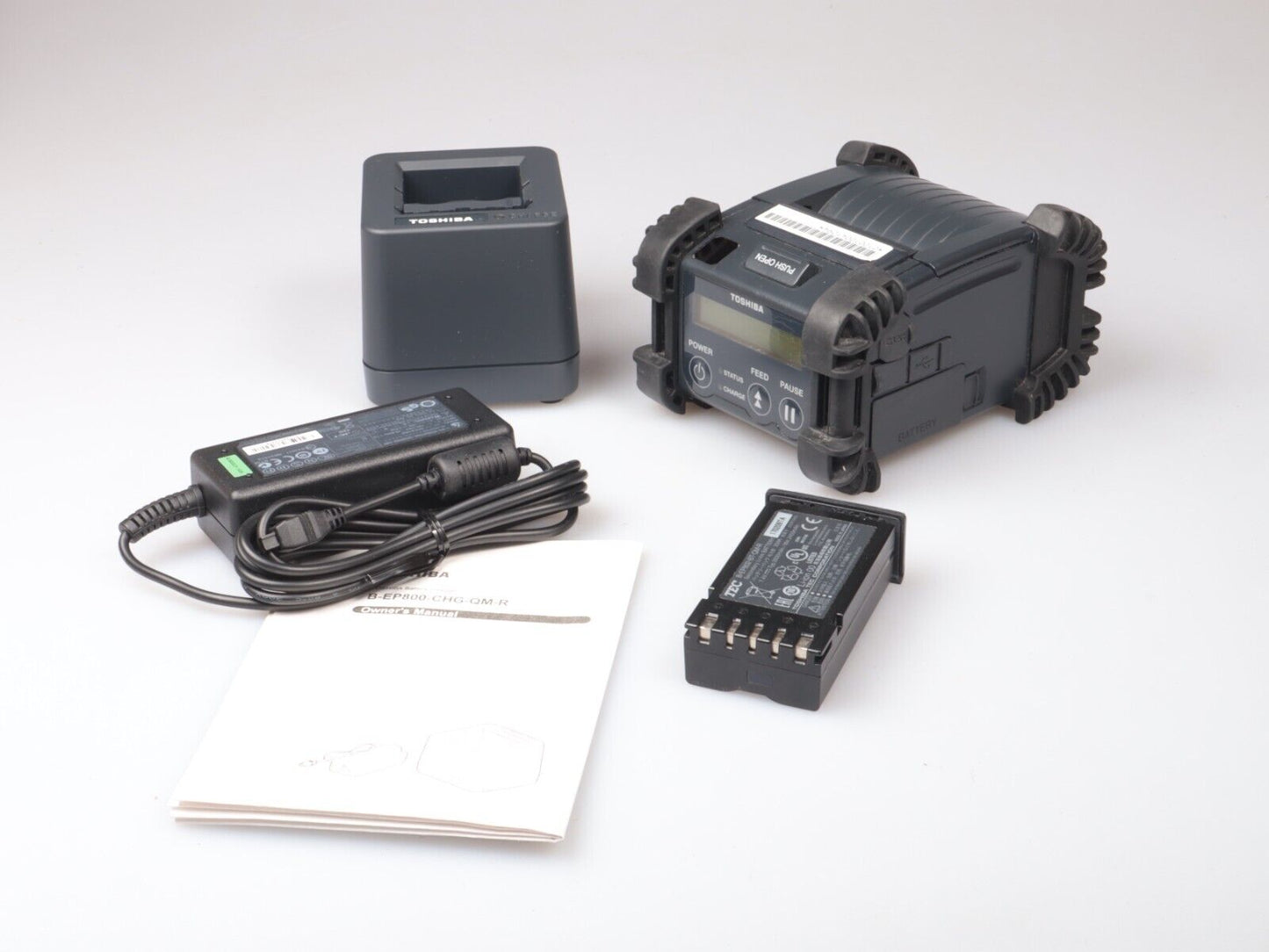 Toshiba Portable Printer B-EP2DL-GH40-QM-R | 2 X Battery & 1 Charger