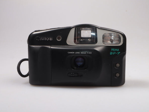 Canon Prima BF-7 DATE | 35mm Analog Point & Shoot film camera | Black