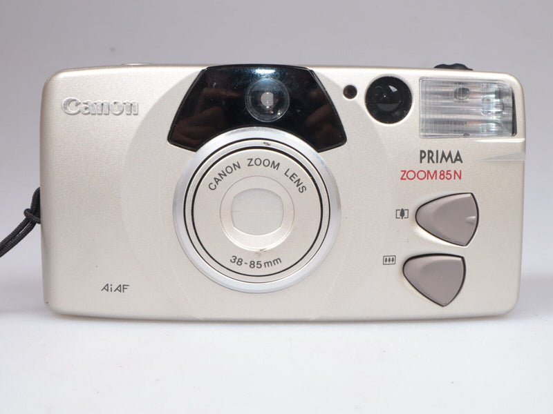 Canon Prima Zoom 85 N | 35mm Point and shoot Film Camera | Silver