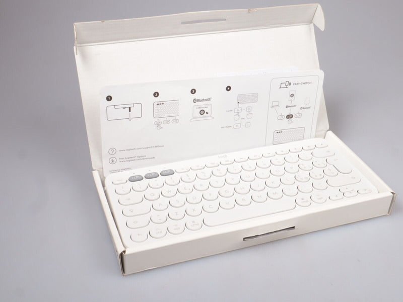 Logitech K380 | Mac Multi-Device Bluetooth Keyboard | White