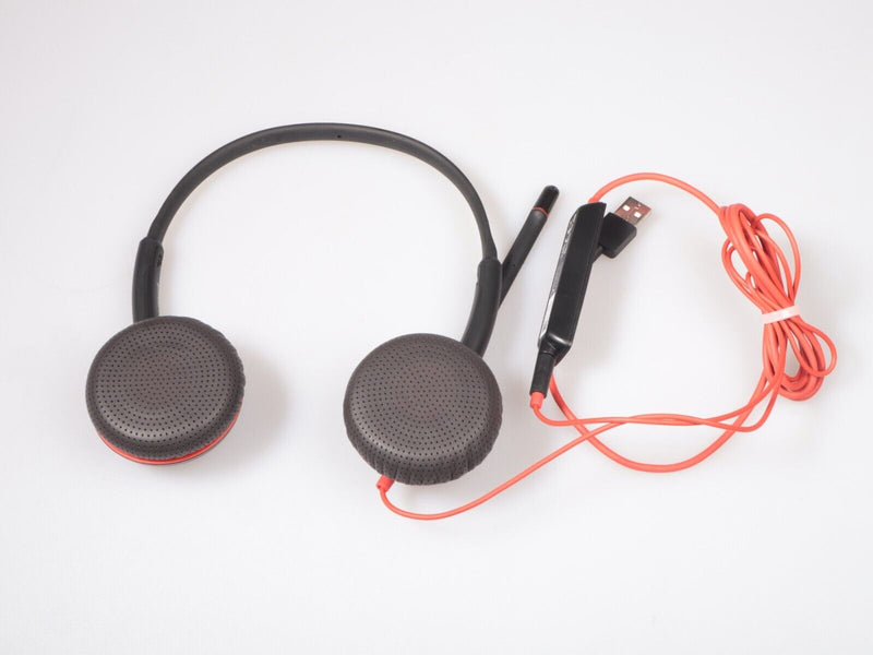 Plantronics Blackwire 32 | Binaural USB Headphones | Mic and Control Pad | Black