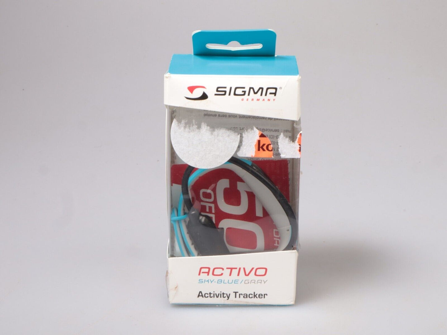 Sigma Activo | Activity Tracker Fitnessarmband Sport | sky blue Grey | NEW