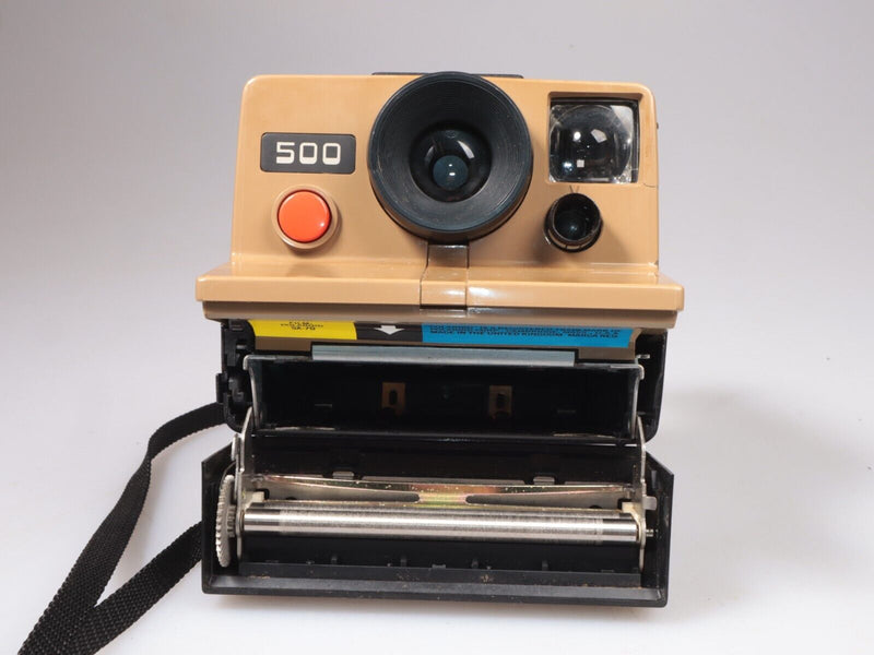 Polaroid 500 Land Camera | Instant Film Camera | SX-70 Film | Brown