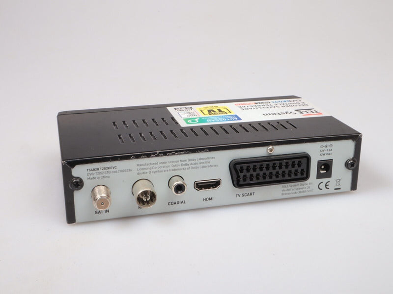 Tele System DECODER TS4020 | HDMI Dolby Audio | HEVC