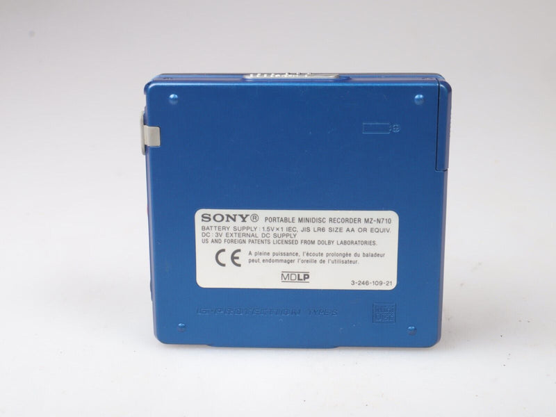 Sony MZN710 Portable Minidisc Player Blue DutchThrift