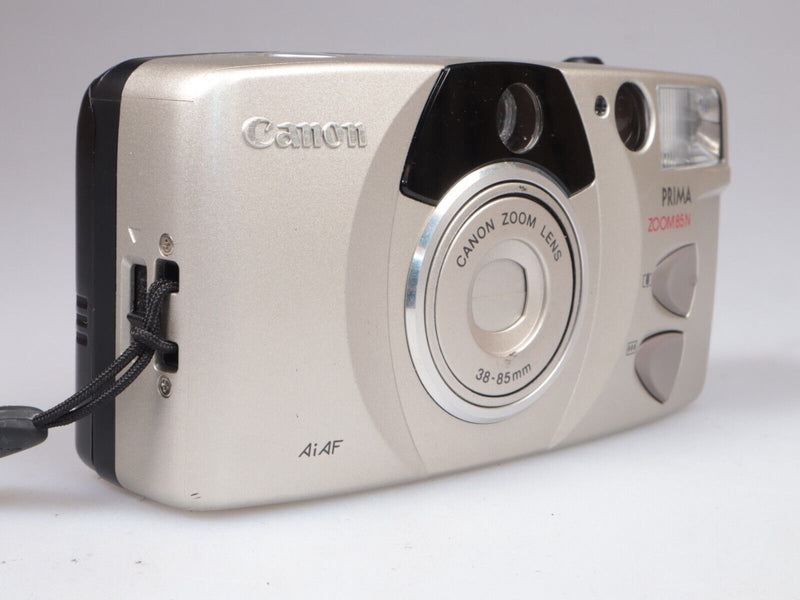 Canon Prima Zoom 85 N | 35mm Point and shoot Film Camera | Silver