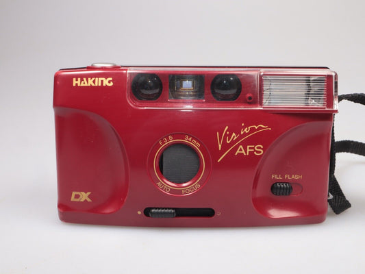 Haking Vision AFS | 35mm Point and shoot Film Camera | 34mm 3.8 | Red