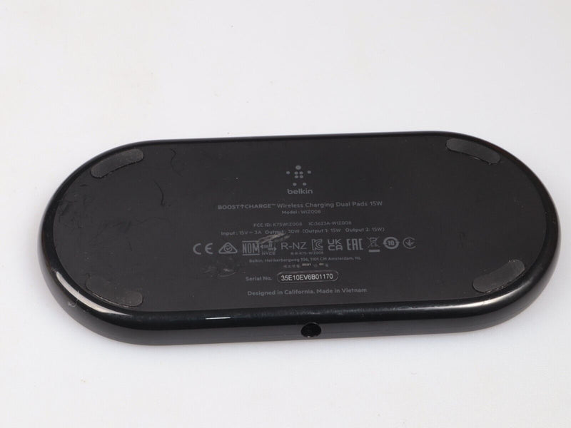 BELKIN 15W DUAL QI Charger Pad | For Smartphones & Headphones | Black