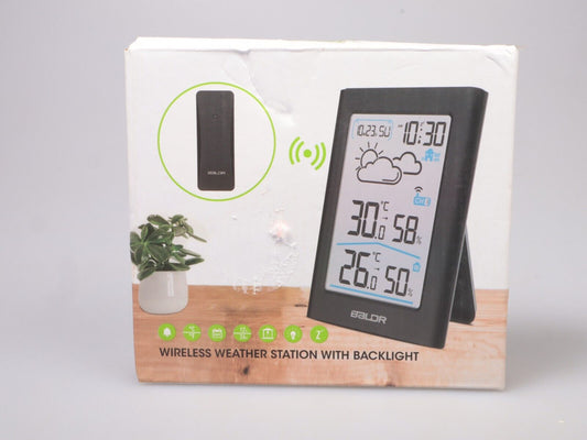 BALDR LCD Wireless Weather Station Thermometer with backlight