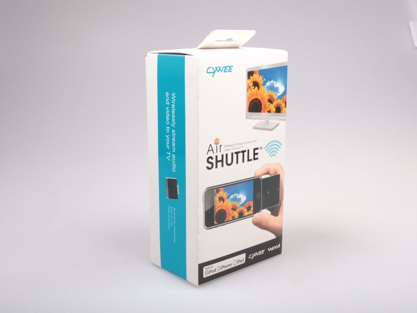 Cywee CYWAS luchtshuttle | Draadloos streamen iPhone iPod Touch iPad TV