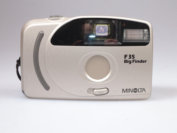 Minolta F35 Big Finder | 35mm Point and shoot Film Camera | Silver