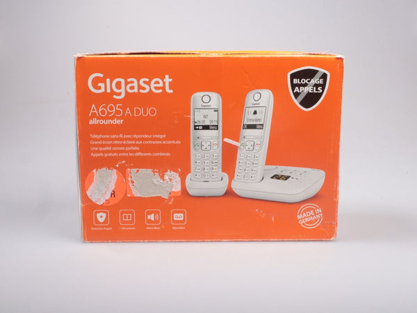 Gigaset A695A | Duo cordless landline telephone | answering machine | 2 handsets