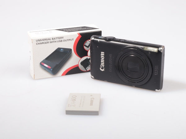 Canon PowerShot IXUS 220 HS | Digital Camera | 12.1 MP | Black
