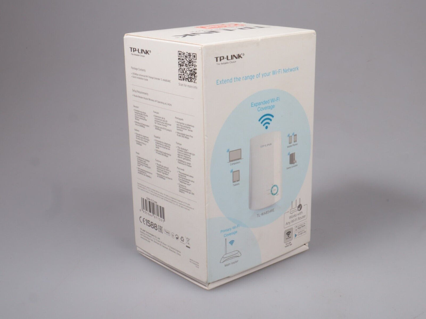 TP-LINK TL-WA854RE Wi-Fi Range Extender mit GRÜNEM Anzeigering