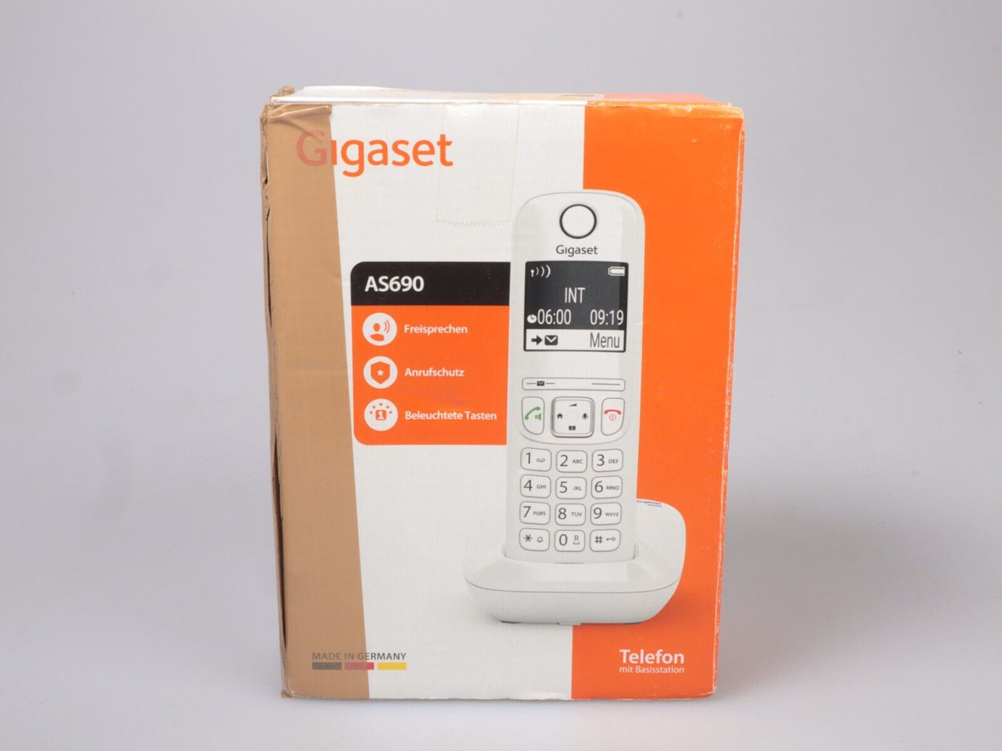 Siemens Gigaset AS690 | teléfono analógico básico | Blanco