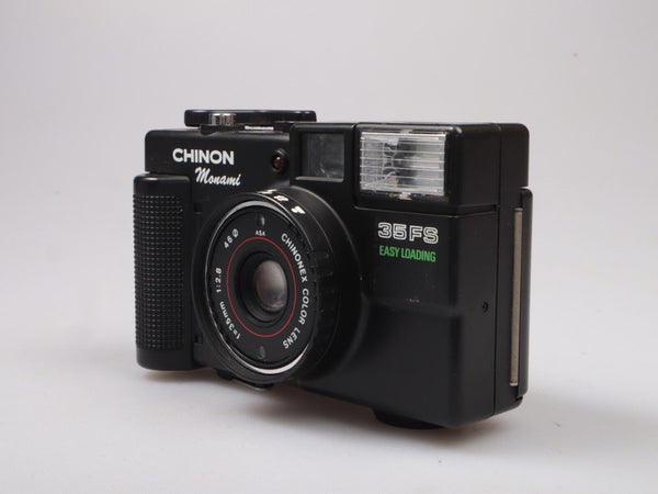 Chinon Monami 35 FS | Compact 35mm Film Camera Point and Shoot | Black