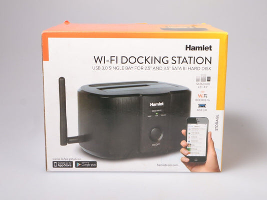 Hamlet 4 TB Black Aluminum Plastic Activity CE 142 mm Wi-Fi Single Bay HXDDWIFI