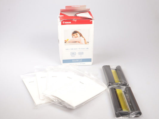 Canon KP-108IN | 3 Color Ink Cassette and 108 Sheets 4x6 Glossy Paper
