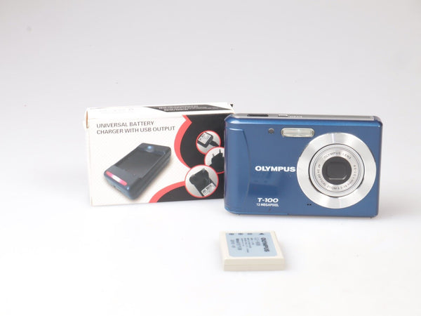 Olympus T-100 | Digital Compact Camera | 12.0MP | Blue