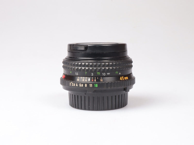 Minolta MD Rokkor | Pancake Prime Lens | 45mm f2  | Minolta MD Mount