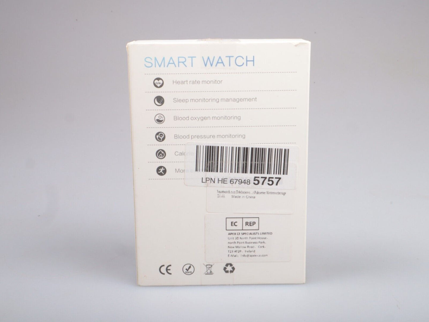 MAXTOP Smart Watch | 1.4" Screen Fitness Tracker 29 Sports Mode | Blue