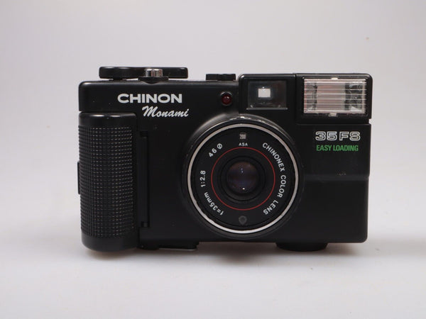 Chinon Monami 35 FS | Compact 35mm Film Camera Point and Shoot | Black