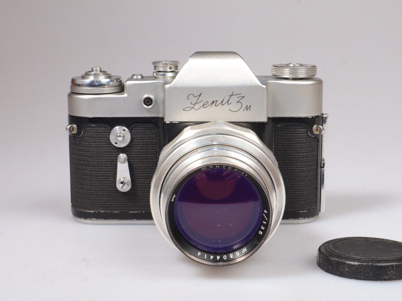 ZENIT-3M 1967 USSR | 35mm SLR Film Camera | Jupiter 11 4/135 Lens