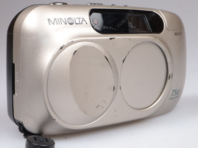 Minolta 75W RIVA ZOOM | 35mm Point and shoot Film Camera | Silver